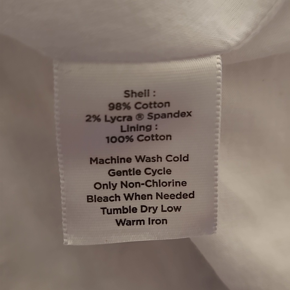 Talbots Tan/White Tropical Print Pleated Skirt Size 10 - Picture 7 of 7